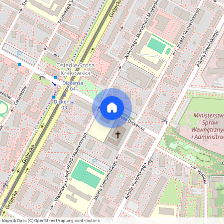 ul. Karola Dickensa, Rakowiec, Ochota, Warszawa, mazowieckie