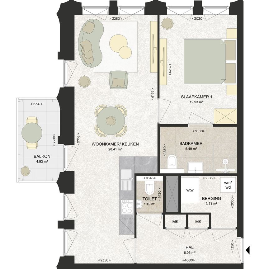 Appartement te huur: Kennedylaan 324 2035 TR Haarlem - Photo 1