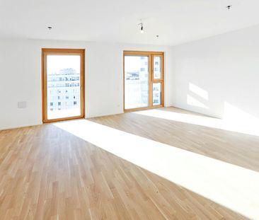 Sonnwendviertel: 1-Zimmer-Wohnung mit Balkon im 9. OG – Fitnessraum... - Photo 1