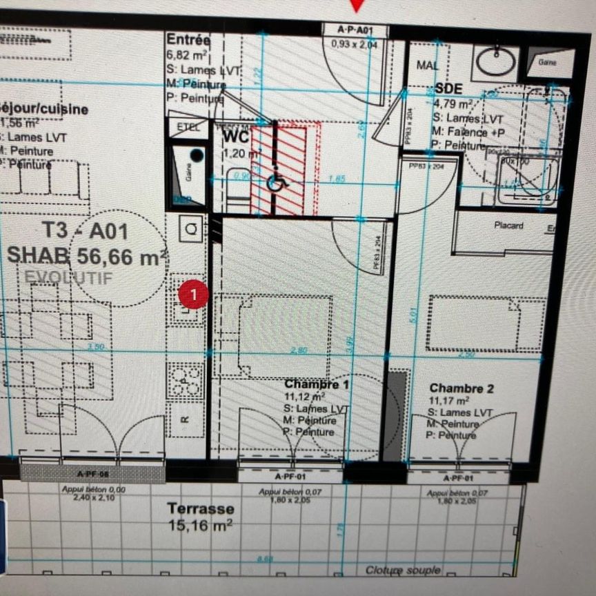 Location Appartement 3 pièces 56m² LE HAVRE 76620 - Photo 1