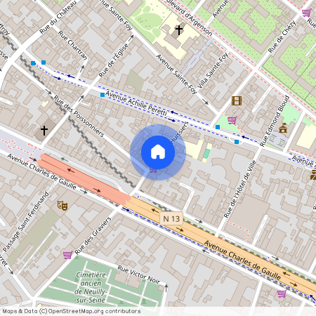 Rue des Huissiers, Francja, Neuilly-Sur-Seine