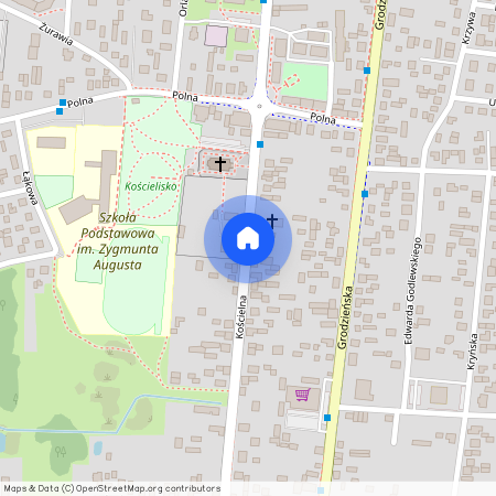 ul. Kościelna, Wasilków, Wasilków, białostocki, podlaskie