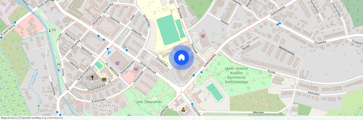 ul. Glazurowa, Dąbie, Prawobrzeże, Szczecin, zachodniopomorskie