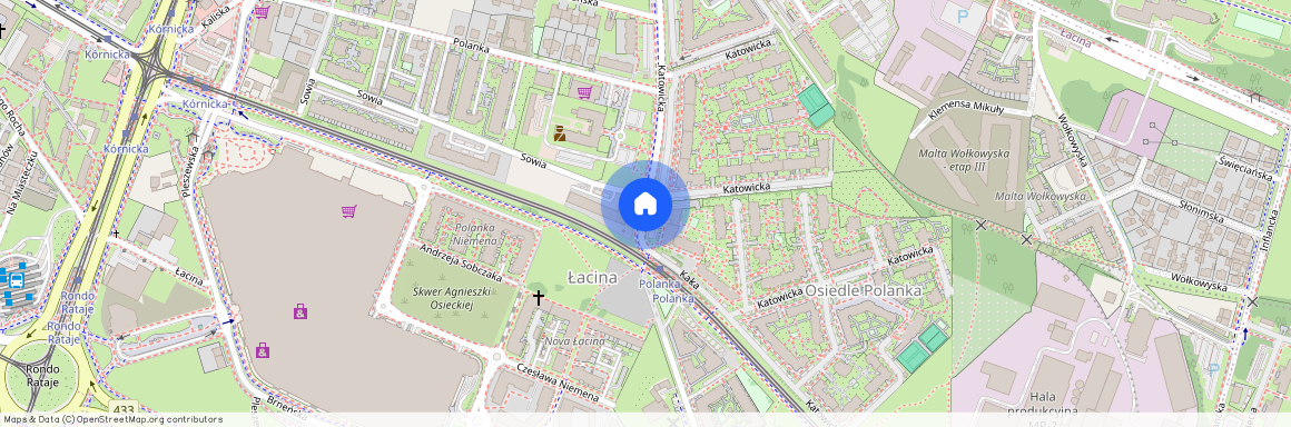 ul. Katowicka, Łacina, Nowe Miasto, Poznań, wielkopolskie