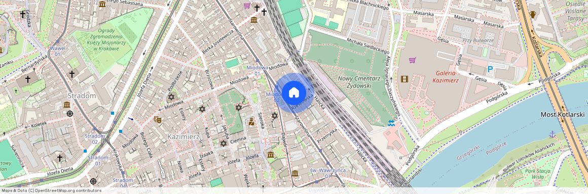 ul. Starowiślna, Kazimierz, Stare Miasto, Kraków, małopolskie