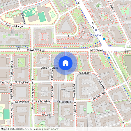 ul. Cichej Wody, Kabaty, Ursynów, Warszawa, mazowieckie