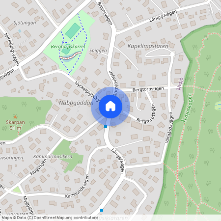 Långsjövägen, Älvsjö