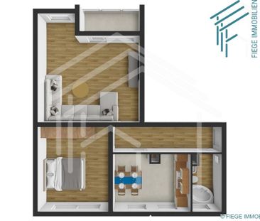 Helle 2,5 Zimmerwohnung mit Westbalkon in Neu-Isenburg - Photo 1
