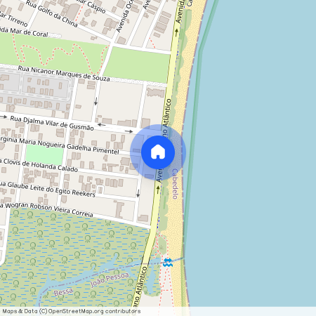 Avenida Oceano Atlântico, 55, Intermares, Cabedelo, Paraíba, 58102252