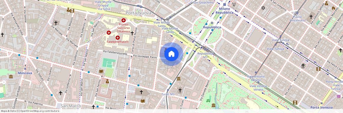 Via Giuseppe Parini, 2, Milano, Lombardy 20121