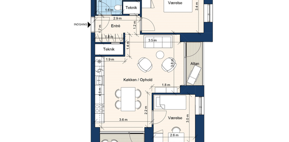 Bærvænget 2, 9. Dør 4 - Foto 2