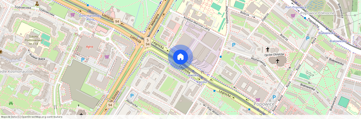 ul. Legnicka, Popowice Południowe, Fabryczna, Wrocław, dolnośląskie