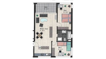 3½ Zimmer-Wohnung in Cham (ZG), möbliert, auf Zeit - Foto 2