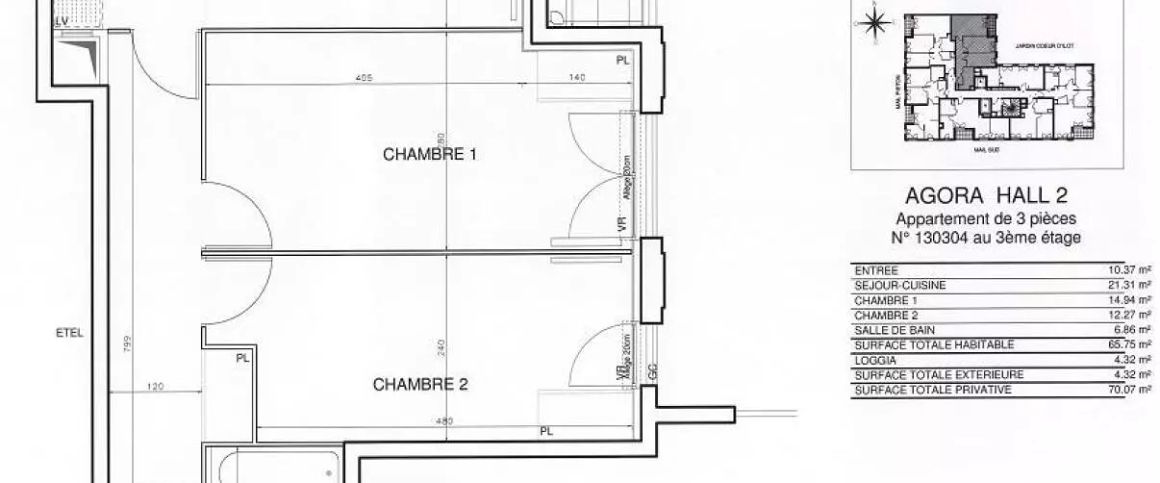 location Appartement T3 DE 66m² À BOBIGNY - Photo 1