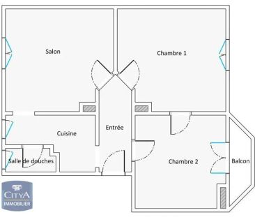 Appartement à louer 3 pièces 64m² - Photo 1