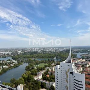 44. Etage mit 10sqm Loggia: DC2 Tower direkt an der U1 Donauinsel - Foto 2