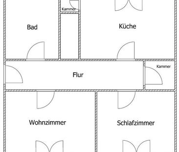 Geräumige 2-Zimmer-Wohnung mit neuem Badezimmer (WG geeignet!) - Foto 5