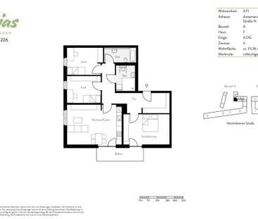 Für die ganze Familie! Moderne 4-Zimmer-Wohnung mit zwei Bädern und... - Photo 4