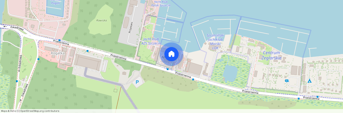 ul. Przestrzenna, Dąbie, Prawobrzeże, Szczecin, zachodniopomorskie