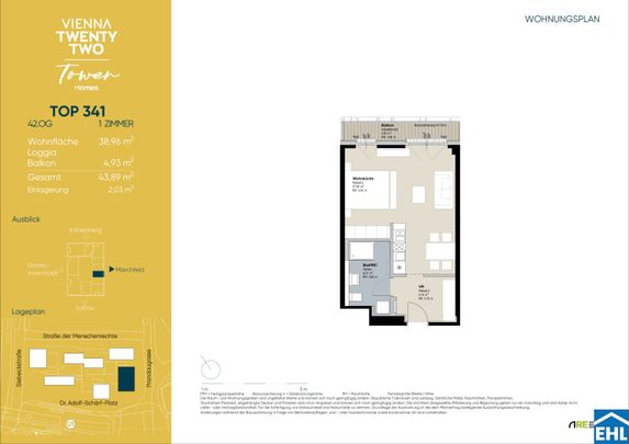 Ideale 1,5-Zi.-Wohnung mit Loggia bei der U1! - Photo 1
