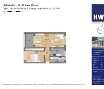 schöne Wohnung mit Terrasse - Photo 1