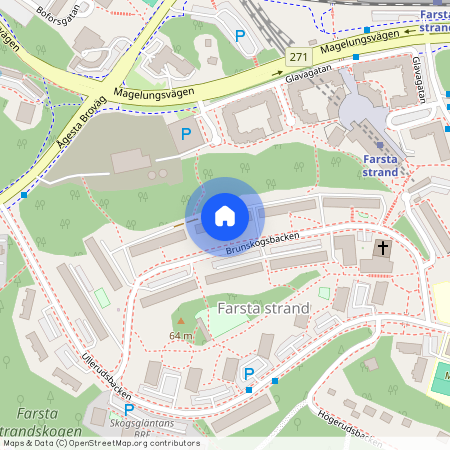 Farsta strand, Stockholm, Brunskogsbacken 72