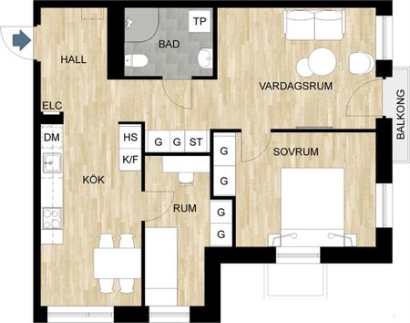 Kurirgatan 24 A - Foto 2