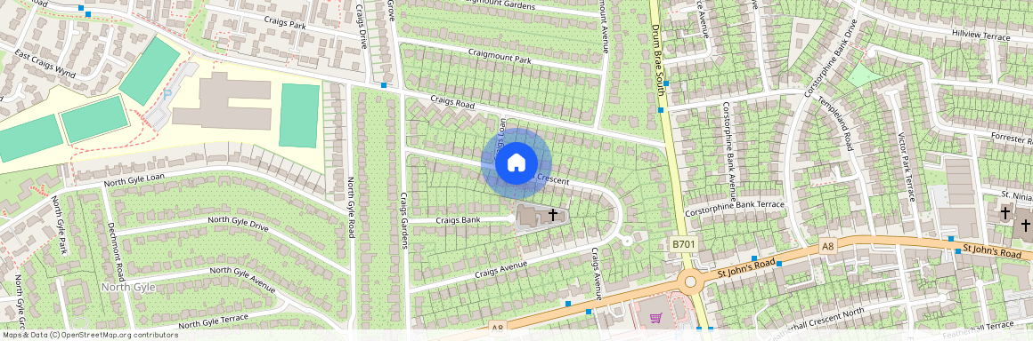 Craigs Crescent, Edinburgh, Midlothian, EH12