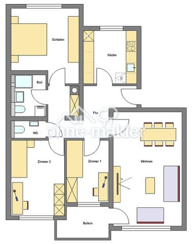 großzügige 4-Zimmerwohnung zu vermieten - Foto 3