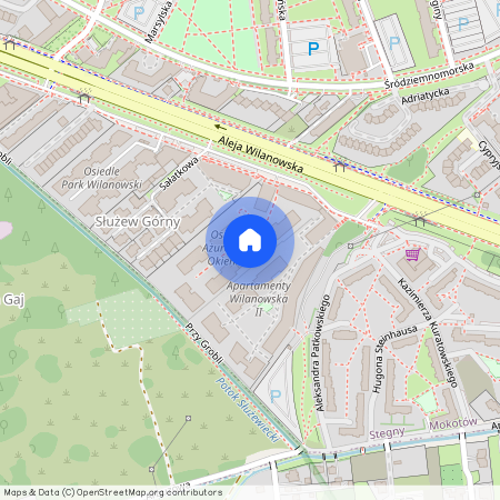 al. Aleja Wilanowska, Stegny, Mokotów, Warszawa, mazowieckie