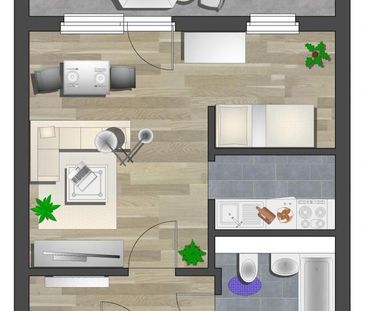 1-Raum-Wohnung ab Frühjahr 2026 verfügbar - Photo 2