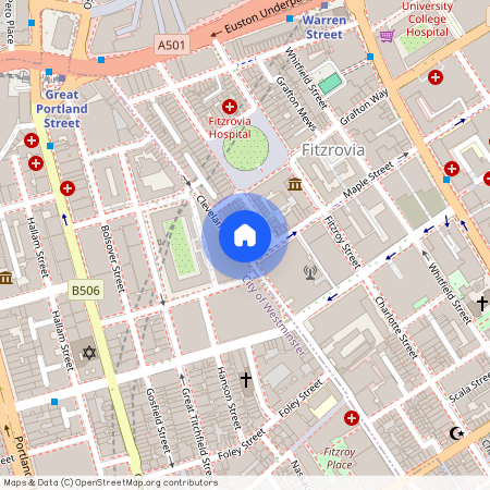 Cleveland Street, Fitzrovia, W1