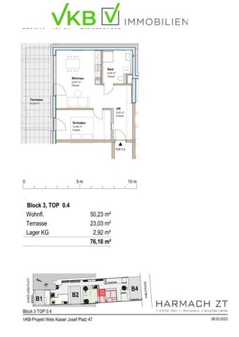 Neubau-Kleinwohnung mit ca. 50 m² + 23,03 m² Terrasse -Mietbeginn ca. Oktober 2023 - Photo 4