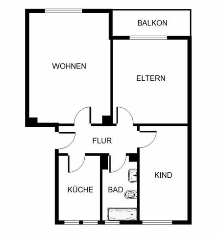 Das Glück hat ein Zuhause: praktische 3-Zimmer-Wohnung - Foto 3