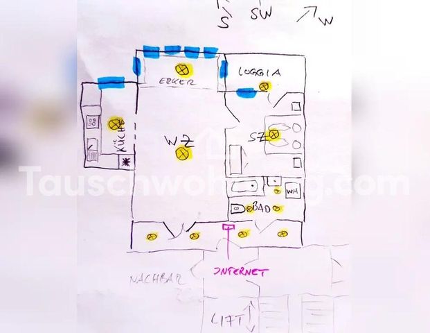 TAUSCHWOHNUNG Altbau, Sonnige Loggia/Balkon, Stuck, ruhige Nebenstraße - Photo 1