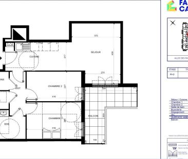 Appartement à louer 3 pièces 62.24m² - Photo 1