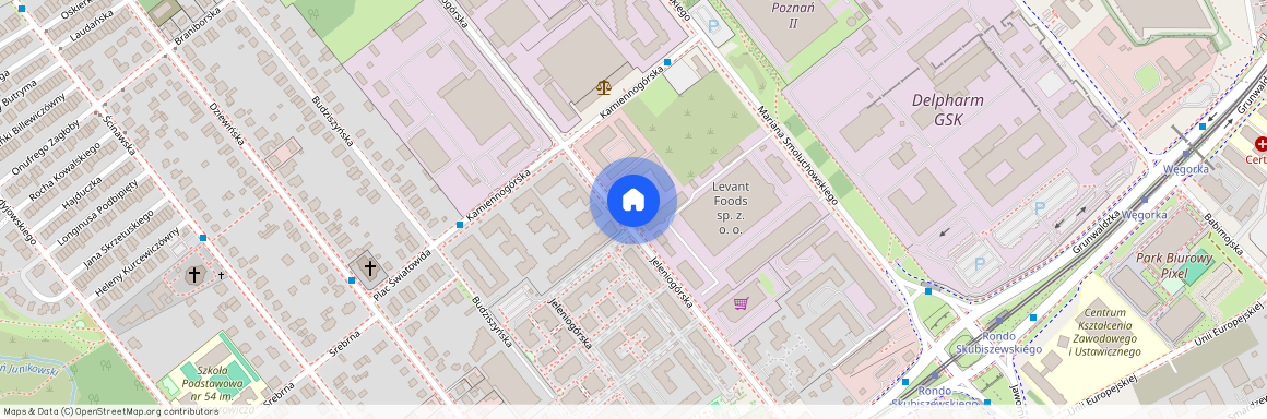 ul. Jeleniogórska, Junikowo, Grunwald, Poznań, wielkopolskie