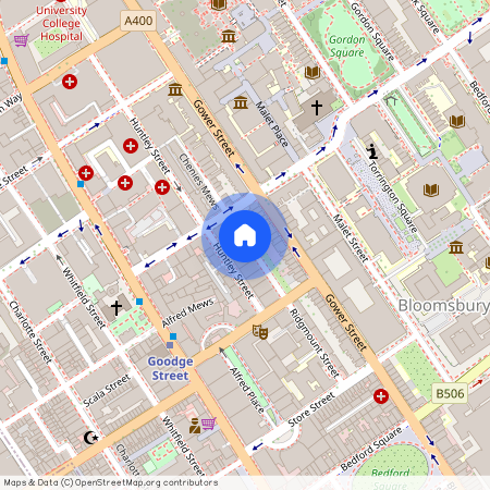 Ridgmount Gardens, Bloomsbury, WC1E, Central London