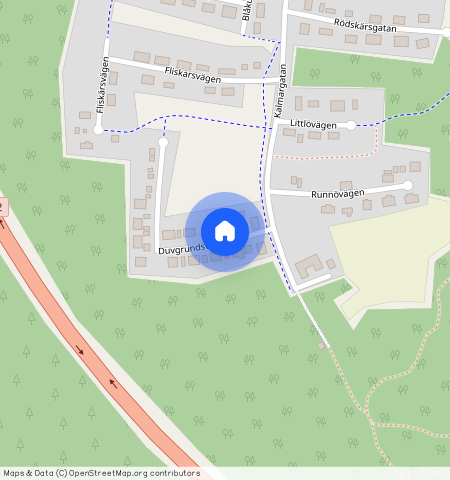 Duvgrundsvägen, Påskallavik