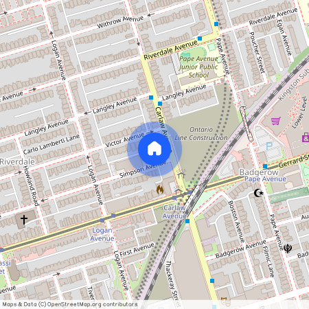 214 Simpson Avenue Unit# Upper, Toronto