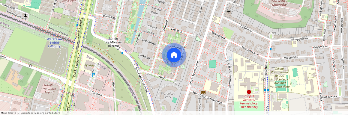 ul. Rajska, Wyględów, Mokotów, Warszawa, mazowieckie