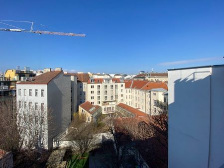 MARGARETENHOF: Traumhafte 3-Zimmer-DG-Wohnung mit Terrasse zu mieten in 1050 Wien - Foto 4