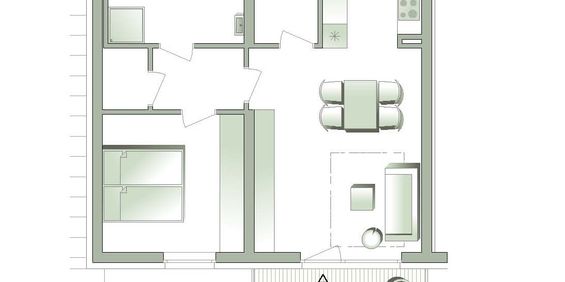 Helle 2-Zimmer-Wohnung mit Balkon - Photo 3