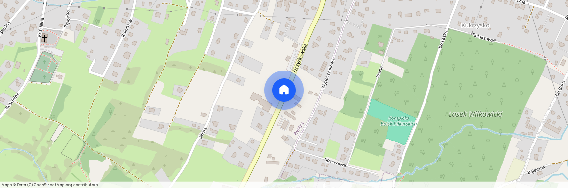 ul. Szczyrkowska, Bystra, Wilkowice, bielski, śląskie