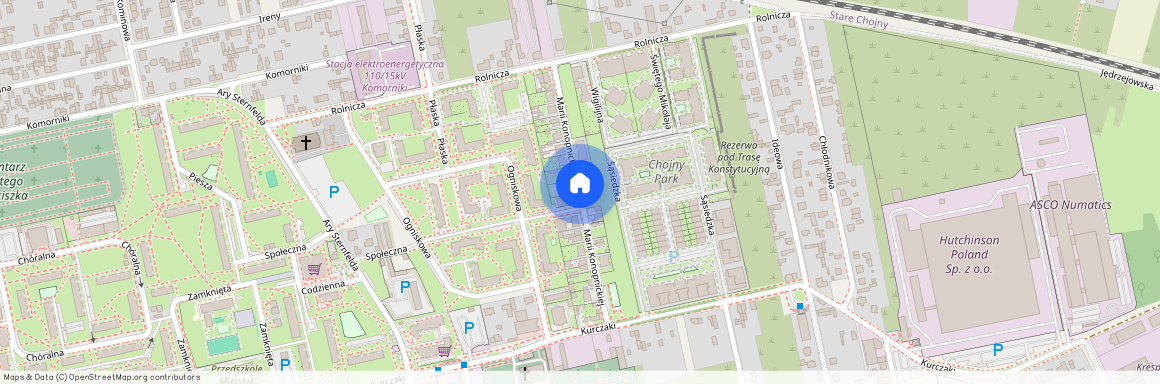 ul. Marii Konopnickiej, Stare Chojny, Górna, Łódź, łódzkie