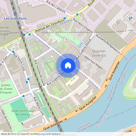 Rue Eugénie Eboué, Francja, Asnières-Sur-Seine