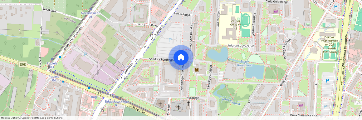 Warszawa, Bielany, Sandora, Petöfiego