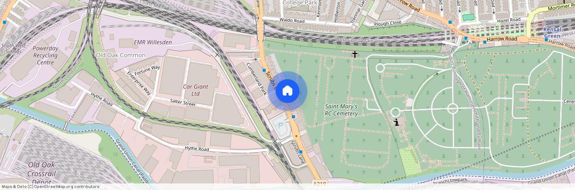 North Kensington Gate, Scrubs Lane, Grand Union Canal, NW10
