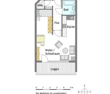 WBS erforderlich - 1-Zimmer-Wohnung in Mülheim-Broich - Foto 1