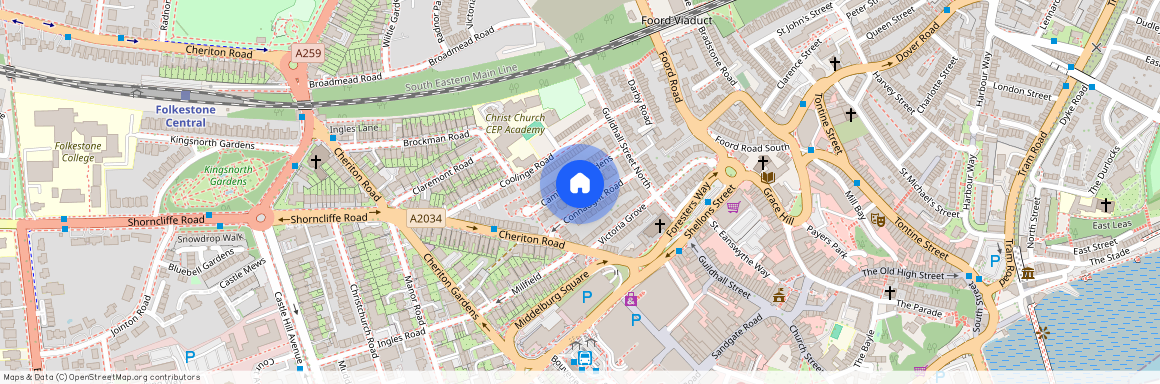 Connaught Road, Folkestone, Kent, CT20